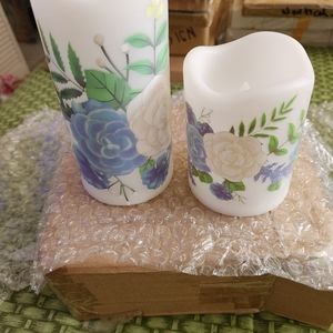 New Set of 2 Flameless Candles